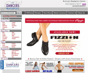 dancerswearhouse.com: Dancewear Discount Dance Shoes, Ballroom Shoes, Dance Wear, Pointe Shoes, Ballet Slippers, Leotards, Unitards, Dance Shoes, Tap Shoes, Jazz Shoes, Tutus, Capezio, Flamenco, Liturgical Dancewear, Sneakers
Brand name lowest prices. Find dancewear, dance shoes, dance accessories, Capezio, pedini, chacott veronese, Pointe shoes, jazz shoess, ballet dance shoes, unitards and leotards, tights, dancewear and dance wear in one location.