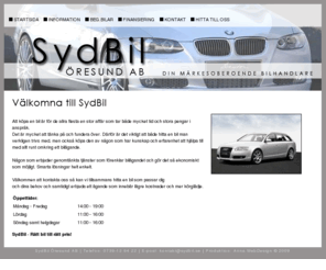 sydbil.com: SydBil Öresund AB
Din märkesoberoende bilhandlare - rätt bil till rätt pris.