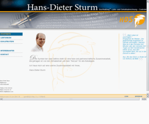 hdsturm.com: Hans-Dieter Sturm - Startseite
Buchhaltung, Controlling und Personal Dienstleistungen