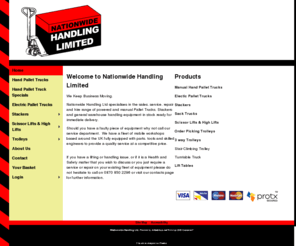 nationwidehandling.com: Nationwide Handling Ltd - Pallet Trucks and Lifting Equipment
the discription