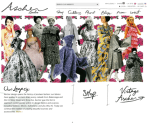 ascherstudio.com: Ascher Studio |
The official site of Ascher Studio. Designers of luxury scarves and accessories since 1942.
