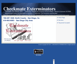 checkmateexterminators.com: Home Page
Home Page
