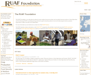 ruaf.org: The RUAF Foundation | RUAF - Resource Centres on Urban Agriculture and Food Security
