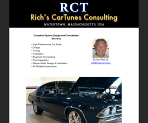 cartunes.com: Rich's CarTunes Consulting | Official Site
CarTunes Consulting - Music System, Car Audio, Design and Evaluation for High End, Classic, RV and OEM.