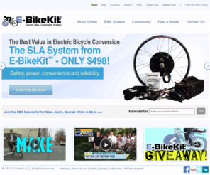 e-bikekit.com: E-BikeKit™ - Electric Bike Conversion Kit System
The E-BikeKit™ Electric Bike Conversion Kit System empowers you to easily convert your own conventional bike into a battery-powered electric bicycle with our high quality electric bike kit.
