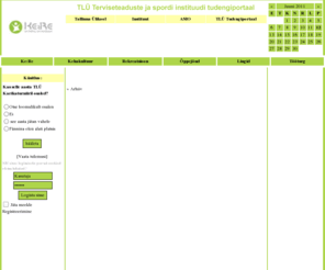 kerekas.org: * Tallinna Ülikooli Terviseteaduste ja spordi instituudi tudengiportaal *
