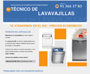 sat-lavavajillas.com: Su técnico de lavavajillas, servicio técnico en Madrid y Comunidad de Madrid arreglamos cualquier tipo de avería de su lavavajillas 24 horas. 91 366 17 83
Descripcion de la Pagina