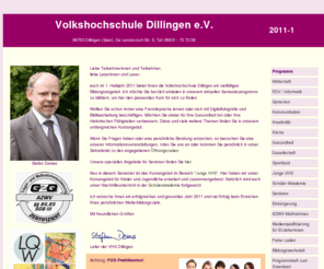 vhs-dillingen.com: Volkshochschule Dillingen e. V. (VHS Dillingen im Saarland) Fortbildung / Weiterbildung )
Die VHS Dillingen hat ihren Schwerpunkt in der beruflichen Fort- und Weiterbildung auf den Gebieten EDV/Informatik, Fremdsprachen und Gesundheit.
