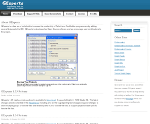 gexperts.net: GExperts
GExperts is a popular set of Open Source programming tools for Delphi and C++Builder