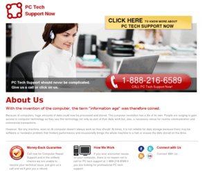 pctechsupportnow.com: PC Tech Support | Computer Support Service | Computer Support Specialists
Call us now for a fast, reliable and accurate PC Tech Support. Our Computer support specialists will fix whatever computer problems you have in real time.