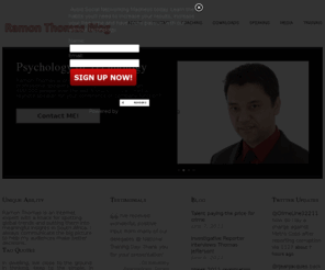 ramonthomas.com: Professional Motivational Speaker MC Conference Keynote Blog
Ramon Thomas is a professional speaker focus on the technology, leadership, psychology from Johannesburg, South Africa