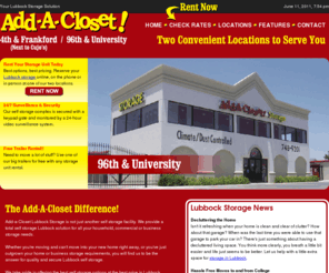 storagelubbockaddacloset.com: Add A Closet - Lubbock Storage - Lubbock Storage
Add-a-Closet Self Storage in Lubbock is your One-stop solution for secure, easy access storage. With two convenient Lubbock Storage locations.