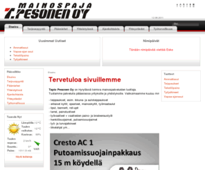 tpesonen.fi: Mainospaja T.Pesonen Oy - Etusivu
Mainospaja T.Pesonen Oy