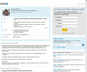 clinicalsasprogramming.com: Binoy Varghese  | LinkedIn
View Binoy Varghese's professional profile on LinkedIn.  LinkedIn is the world's largest business network, helping professionals like Binoy Varghese discover inside connections to recommended job candidates, industry experts, and business partners.