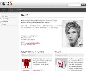 netz5.ch: Netz5
Netz5 - Professionelle Webauftritte und clevere Softwarelösungen fürs Internet