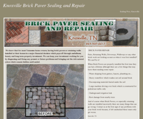 paversealingandrepair.com: Knoxville Paver Sealing and repair
Sealing and Repairing Brick Pavers Knoxville Tennessee