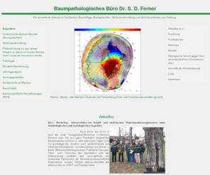 tree-pathology.com: Baumpathologisches Büro Dr. Ferner, Baumgutachter Baumkontrolle Freiburg
Die kompetente Adresse im Fachbereich Baumpflege, Gehölzwertermittlung, Baumkrankheiten und Holzzersetzung