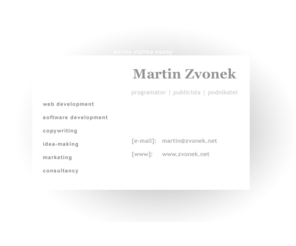 zvonek.net: Martin Zvonek - profil a vizitka osoby
Martin Zvonek - vizitka osobnosti