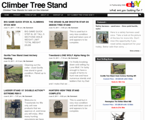 climbertreestand.net: Climber Tree Stand
Climber Tree Stand. Find best deals on climber tree stands for sale. Buy climber tree stands at low price. Save 50% on climber tree stands.