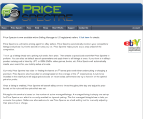 pricespectre.com: Price Spectre
Price Spectre is an automated pricing agent for eBay listings.