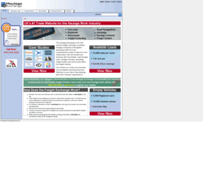 regularruns.co.uk: Haulage Exchange - Loads, tenders & returnloads for Owner Operators and Haulage Companies 
Haulage Exchange, UKs leading online freight exchange for transport companies - returnloads,owner operators,backloads,return loads,freight forwarding,road haulage,groupage 