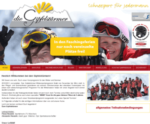 diegipfelstuermer.org: Herzlich Willkommen bei den Gipfelstürmern!
Internetpräsenz der Ski- und Snowboardschule Die Gipfelstuermer