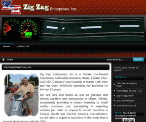 gulflantic.com: Zig Zag Enterprises, Inc.
used cars for sale, preowned cars for sale, cars, trucks, pickups, scooters, motorcycles international exports