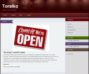 toralko.info: Toralko Latest news
Joomla! - Het dynamische portaal- en Content Management Systeem