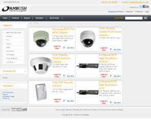 cctvsearch.com: CCTV Camera & DVR Manufacturer  - Ambush Technologies
Ambush Technologies Digital Video Recorders utilizes the latest industry standard video compression technology known as H.264/AVC. Display and recording of video and audio are in real-time and fully synchronized up to D1 4CIF resolution. 