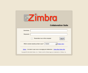 Elpueblokids.net: Zimbra Collaboration Suite Log In