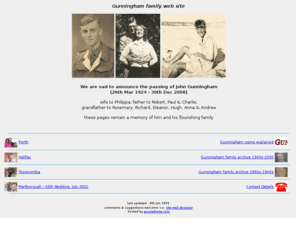 gunninghams.com: Gunningham Family Web Site: John Pip Robert Paul Charlie Gunningham
