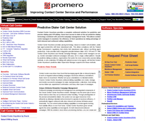 oraclehostedpredictivedialer.com: Oracle Call Center Software : Predictive Dialer Call Center Solution - Promero, Inc.
call center software and systems for companies of any size, along with On demand, hosted, customer relationship management (CRM), and predictive dialers