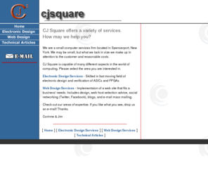 cjsquare.com: CJ Square - Spencerport, NY
Offering web and computer services in the greater Rochester, New York area.