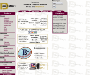 dataneticsca.com: Printers, Consumables, PC Systems, networking devices, UPS - Datanetics Ltd.
Printers and computer products for business. Line printers, high-speed lasers, color printers, Tally, Xerox, HP, QMS, etc