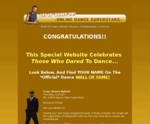 idaretodance.com: Shawn Byfield's Online Dance Class Superstars
