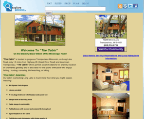 3lakescabin Com Mississippi River Vacation Rental Wisconsin Log