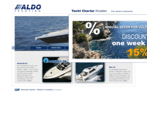 aldo-yachting.com: ALDO YACHTING - Yacht Charter Kroatien - Start
Aldo Yachting Kroatien Motor Yacht Charter Elan 42 und Absolute 52