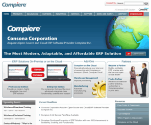 compiereconsulting.com: Compiere Open Source ERP - A Modern, Low-cost ERP Software Solution
Compiere open source ERP software provides a modern, highly adaptable, low-cost ERP business solution