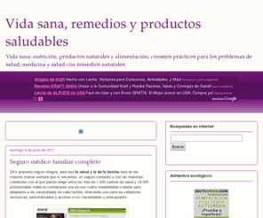 conbuenasalud.es: Vida sana, remedios y productos saludables
Vida sana: nutrición, productos naturales y alimentación; consejos prácticos para los problemas de salud; medicina y salud con remedios naturales