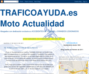 traficoayuda-moto.com: TRAFICOAYUDA.es Moto Actualidad
Moto, Motocicleta, Abogados especialistas en accidentes de tráfico, Accidentes de Tráfico, Tráfico, Abogados, Abogados Especialistas, Traffic Accidents, Traffic, Lawyers Specialists in traffic accidents, Lawyers