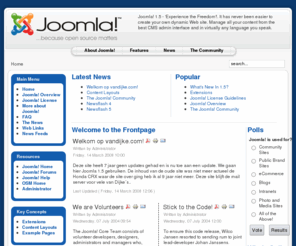 vandijke.com: Welcome to the Frontpage
Joomla! - De dynamische portaalmotor en artikelbeheersysteem