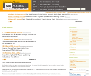 fcnraccounts.com: FCNR Account | NRIAccount.com
Non-Resident Indians can open accounts under this scheme. The account should be opened by the non-resident account holder himself and not by the holder of power of attorney in India. These deposits can be maintained in 5 designated currencies i.e. U.S. Dollar (USD), Pound Sterling (GBP) and Euro, Australian Dollar (AUD) & Canadian Dollar (CAD).