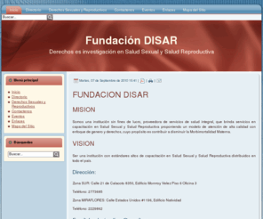 fundaciondisar.org: Bienvenidos a la portada
Derechos e investigacion en derechos sexuales y derechos reproductivos