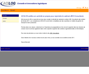 acilog.net: ACILOG - Conseils et innovations logistiques
Acilog conseils en organisation et informatique logistique / supply chain