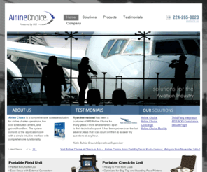 airline-choice.com: Airline Choice
Airline Choice is based in Chicago, IL and offers global reach with innovative solutions for the Aviation Industry