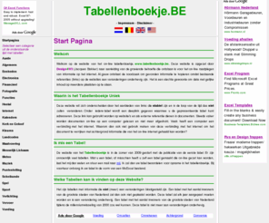 tabellenboekje.be: Tabellenboekje - Startpagina
Introductie on-line tabellenboekje