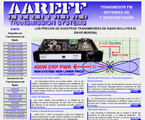 aareff.es: Aareff Veronica® Controladores Transmisor FM, amplificadores, cables y antenas
Baja precio de alta especificacin transmisor de FM, amplificadores, cables y antenas