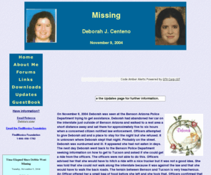 finddeborahcenteno.com: Find Deborah Centeno
Missing But Not Forgotten