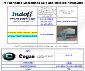 pre-fab-mezzanines.com: Indoff Inc. National Distributors and Installers of Pre-Fab-Mezzanines
Indoff will provide your mezzanine and your shelving and your in-plant office.