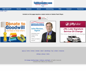 tab-minder.com: TabMinder reduces your chances of getting a ticket for expired auto or vessel tabs
Tabminder's free vehicle and vessel tab reminder service reduces the chances of you getting a ticket for expired tabs.